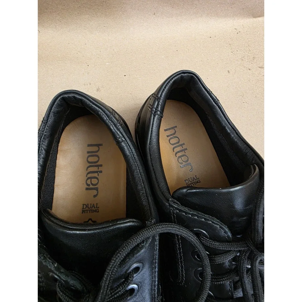 Hotter Burton (US 9 UK 8) STD Men's Formal Shoes Black Leather Lace Up